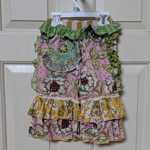 Mustard Pie Boutique Ruffle Capris 3T